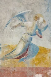 Engel, detail van het Laatste Oordeel, ca. 1400 (detail)
