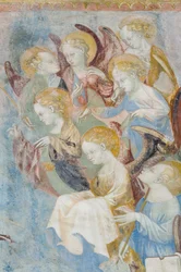 Engelen, detail van het Laatste Oordeel, ca. 1400 (detail)