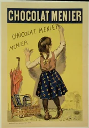 Reproductie van een reclameaffiche voor Menier-chocolade, 1893