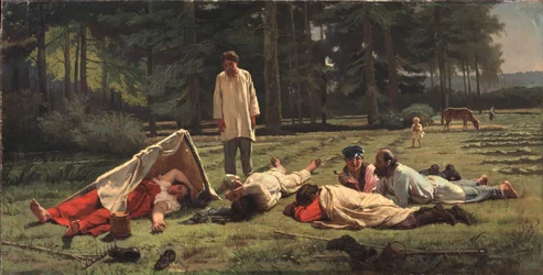 Rust bij de hooioogst, 1887