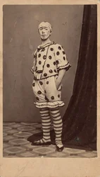 Portret van een clown,c. 1863 (foto)