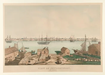 Zicht op Newburyport, (vanuit Salisbury)