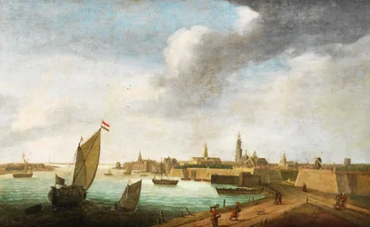 Vlaams 17de eeuws Gezicht op Antwerpen