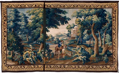 Vlaamse wandtapijt. Eind 17e eeuw. Eigendom van de kerk Sint-Walburgakerk Oudenaarde