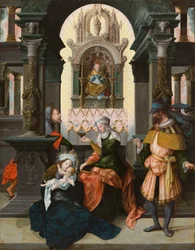Heilige Familie met St. Anna en St. Joachim, 1525