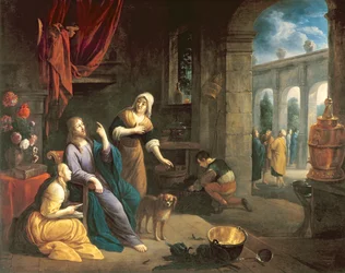 Jezus bij het Huis van Martha en Maria