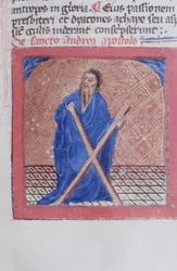 Pagina uit de Legenda Aurea, Brugge, ca. 1400-10