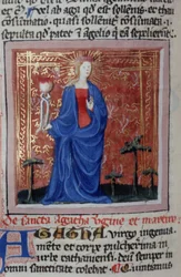 Pagina uit de Legenda Aurea, Brugge, ca. 1400-10