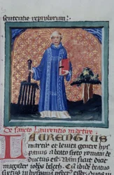 Pagina uit de Legenda Aurea, Brugge, ca. 1400-10