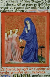 Pagina uit de Legenda Aurea, Brugge, ca. 1400-10