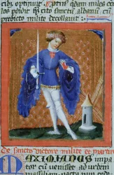Pagina uit de Legenda Aurea, Brugge, ca. 1400-10