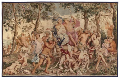 Mythologisch wandtapijt, eind 17e eeuw
