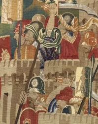 Tapijt met de veroveringen van koning Alfonso V van Portugal (detail)