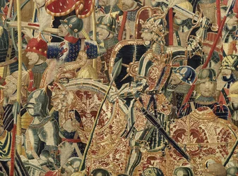 Tapijt met de veroveringen van koning Alfonso V van Portugal (detail)