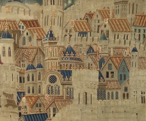 Wandtapijt met de veroveringen van koning Alfons V van Portugal