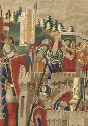 Wandtapijt met de veroveringen van koning Alfonso V van Portugal