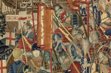 Wandtapijt met de veroveringen van koning Alfons V van Portugal