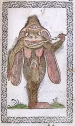 De Cycloop, illustratie uit Omnium fere gentium nostraeque aetatis Nationum Habitus et Effigies door Jean Sluperji, Antwerpen, 1572