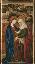 Drieluik, Visitatie, centraal paneel