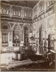Damas. Interieur van huis. Engelse consul Syrië, tussen 1867 en 1899