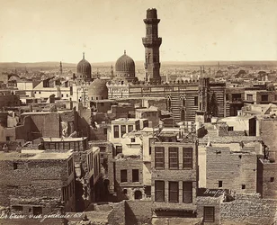 Panoramisch uitzicht op Caïro, Egypte