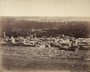 Panoramisch uitzicht op Damascus, Syrië, vanaf Salahie