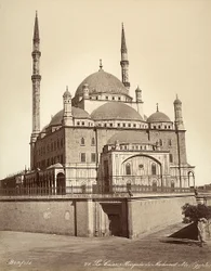 De moskee van Mohammed Ali, bekend als de Alabaster Moskee, in Caïro, Egypte