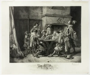 Partie perdue (Soldaten speelkaarten)