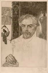 Portret van Edmond de Goncourt