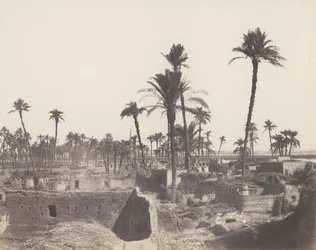 Abâziz, interieur van een Arabisch dorp, 1851-52, gedrukt 1853-54