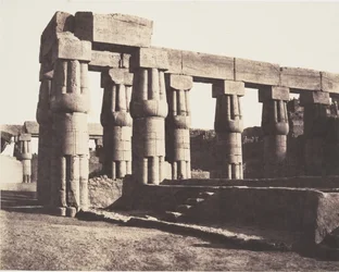 Louksor Thebe, latere constructie - galerijen - parallel, 1851-52