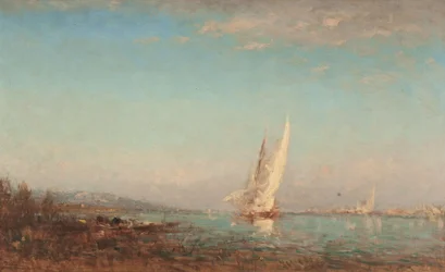 Martigues, het witte zeil, tussen 1890 en 1895