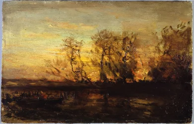 Zonsondergang, tussen 1850 en 1860