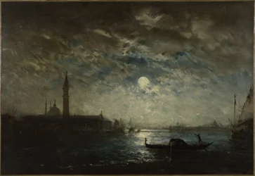 Venetië en de Campanile in het maanlicht