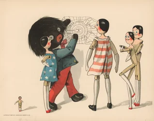 Illustratie voor De Golliwoggs Poolavonturen