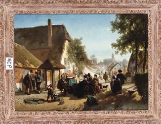Lunch in de herberg, 1886