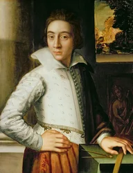 Portret van een jonge man, midden zestiende eeuw