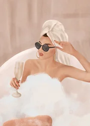 Chique bubbelbad
