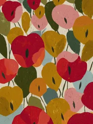 Kleurrijke bloemenabstractie