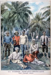 Opstandige Cubanen tijdens de Spaans-Amerikaanse Oorlog, 1898