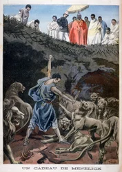Menelik II van Ethiopië, 1898