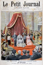 De Spaanse Koningin houdt een toespraak, Spaans-Amerikaanse Oorlog, 1898