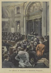 Een receptiesessie bij de Academie Française, Parijs