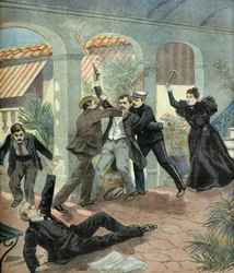 Moord op Antonio Cánovas del Castillo door de anarchist Michele Angiolillo