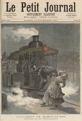 Een ongeluk in Marly-le-Roi: slachtoffer van zijn toewijding, uit ’Le Petit Journal’, 14 november 1891
