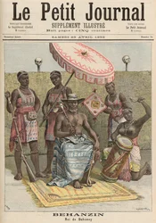 Behanzin, koning van Dahomey, uit 
