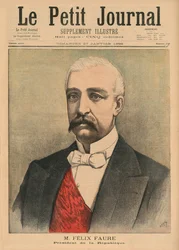 Felix Faure, President van de Franse Republiek, voorpagina illustratie uit 