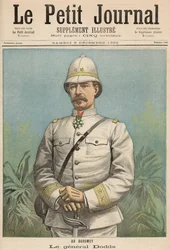 Generaal Alfred Amedee Dodds (1842-1922) in Dahomey, uit 