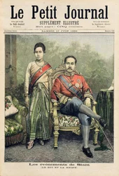 De koning en koningin van Siam, illustratie uit 