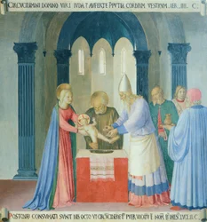 Inzetstuk met de Besnijdenis van Jezus